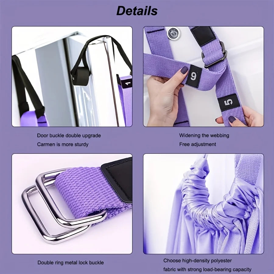 Adjustable Yoga Stretch Strap for Flexibility & Mobility