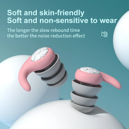 Valour Fit soft noise-reducing earplugs for sleep and travel, shown in a close-up image highlighting their comfortable design