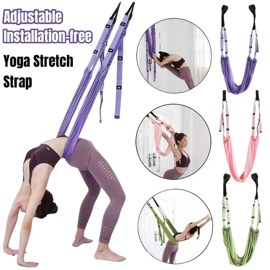 Adjustable Yoga Stretch Strap for Flexibility & Mobility
