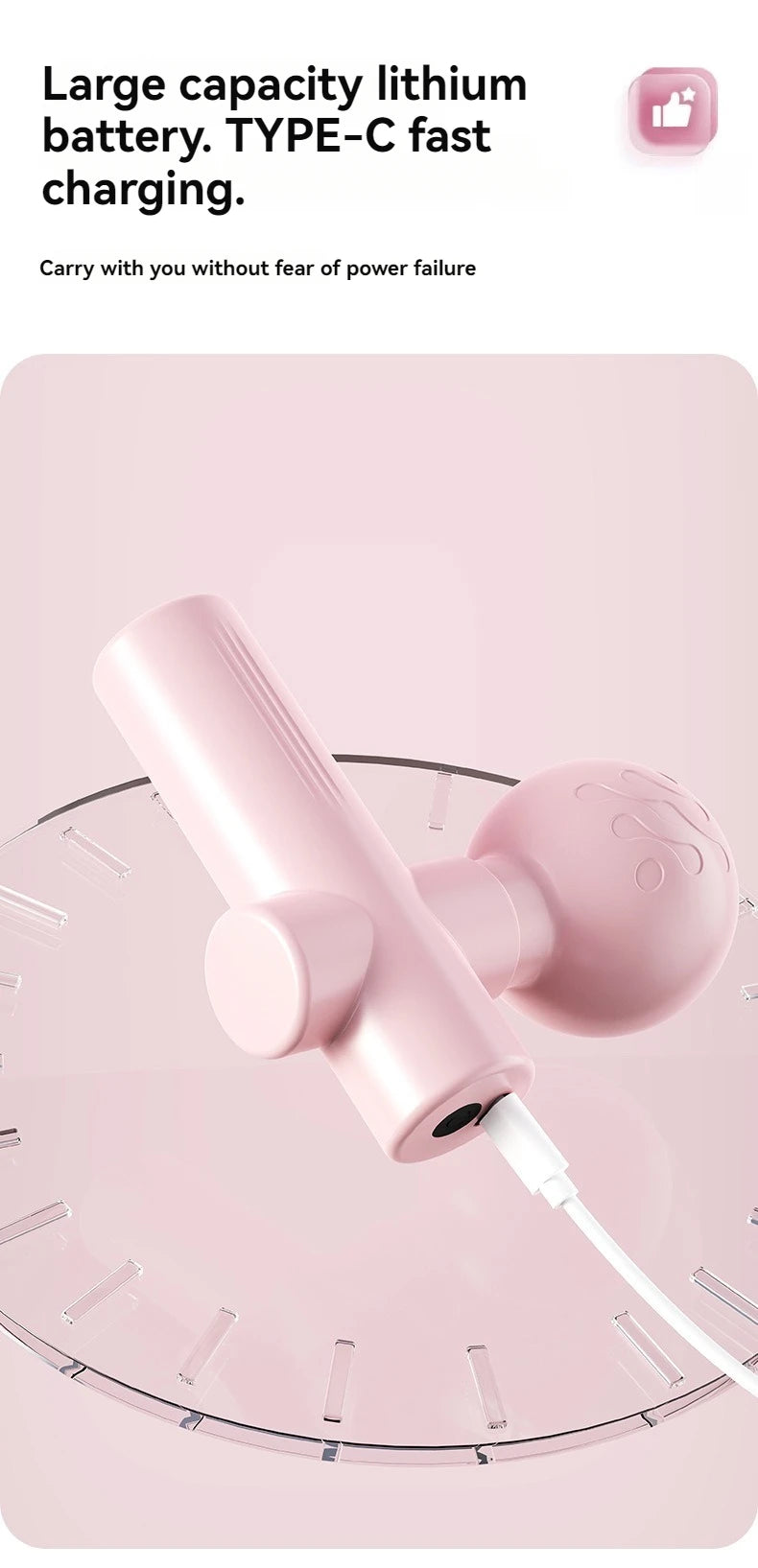 Mini USB Massage Gun for Muscle Recovery & Relaxation