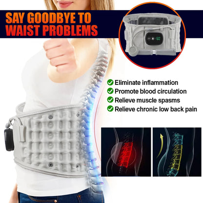 Rechargeable Heated Lumbar Support & Massage Belt