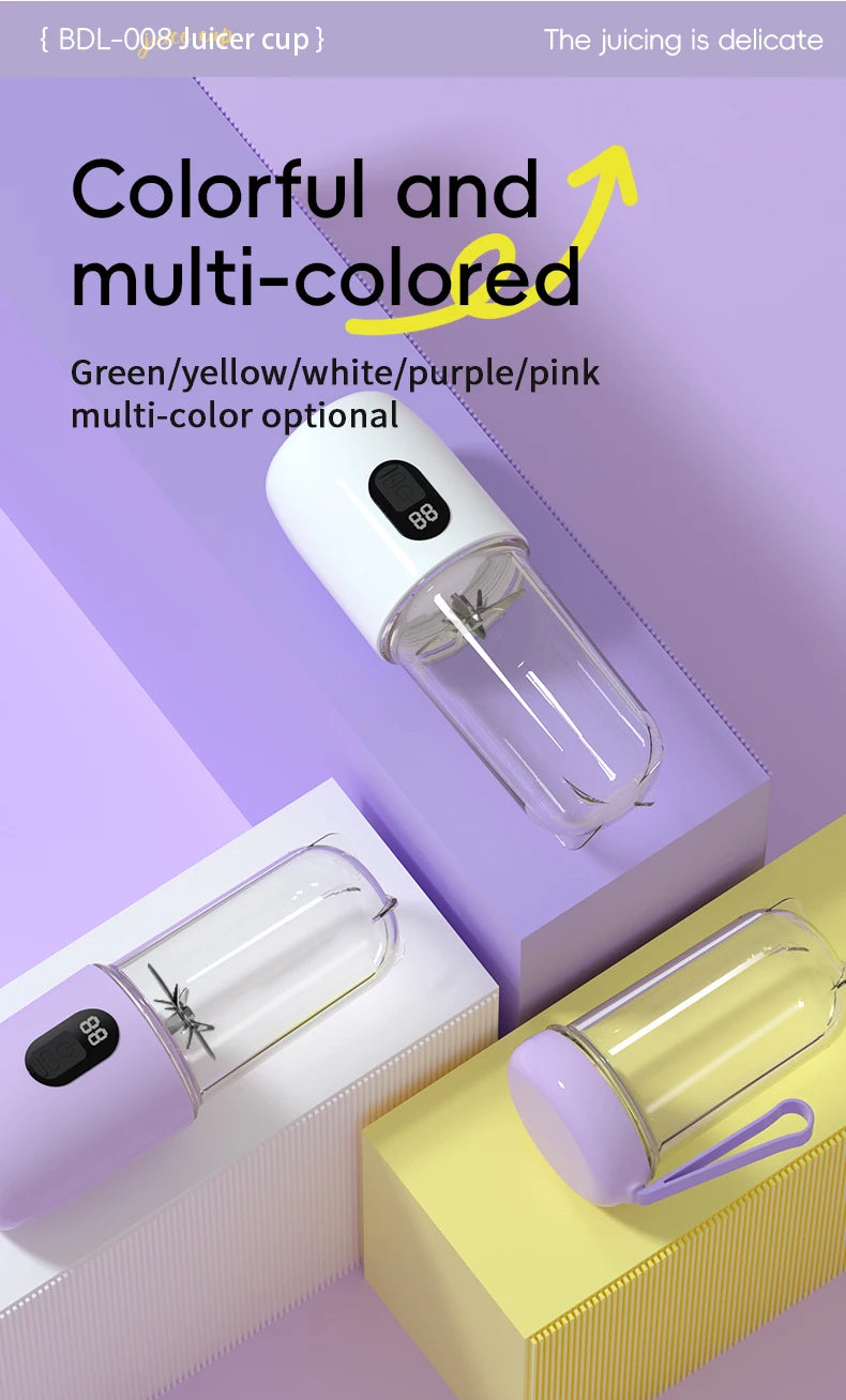Portable USB Rechargeable Mini Blender for Smoothies & Protein Shakes