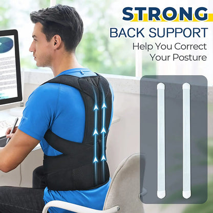 Adjustable Upper Back Posture Support Brace