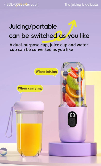 Portable USB Rechargeable Mini Blender for Smoothies & Protein Shakes