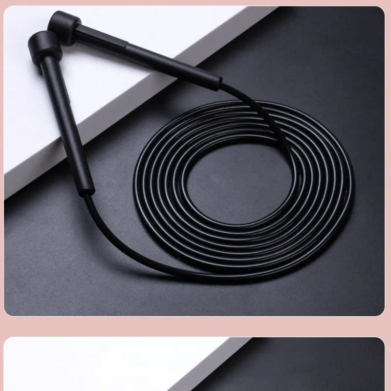 Valour Fit adjustable speed jump rope for cardio and boxing training, with handles and durable cable for effective workouts.