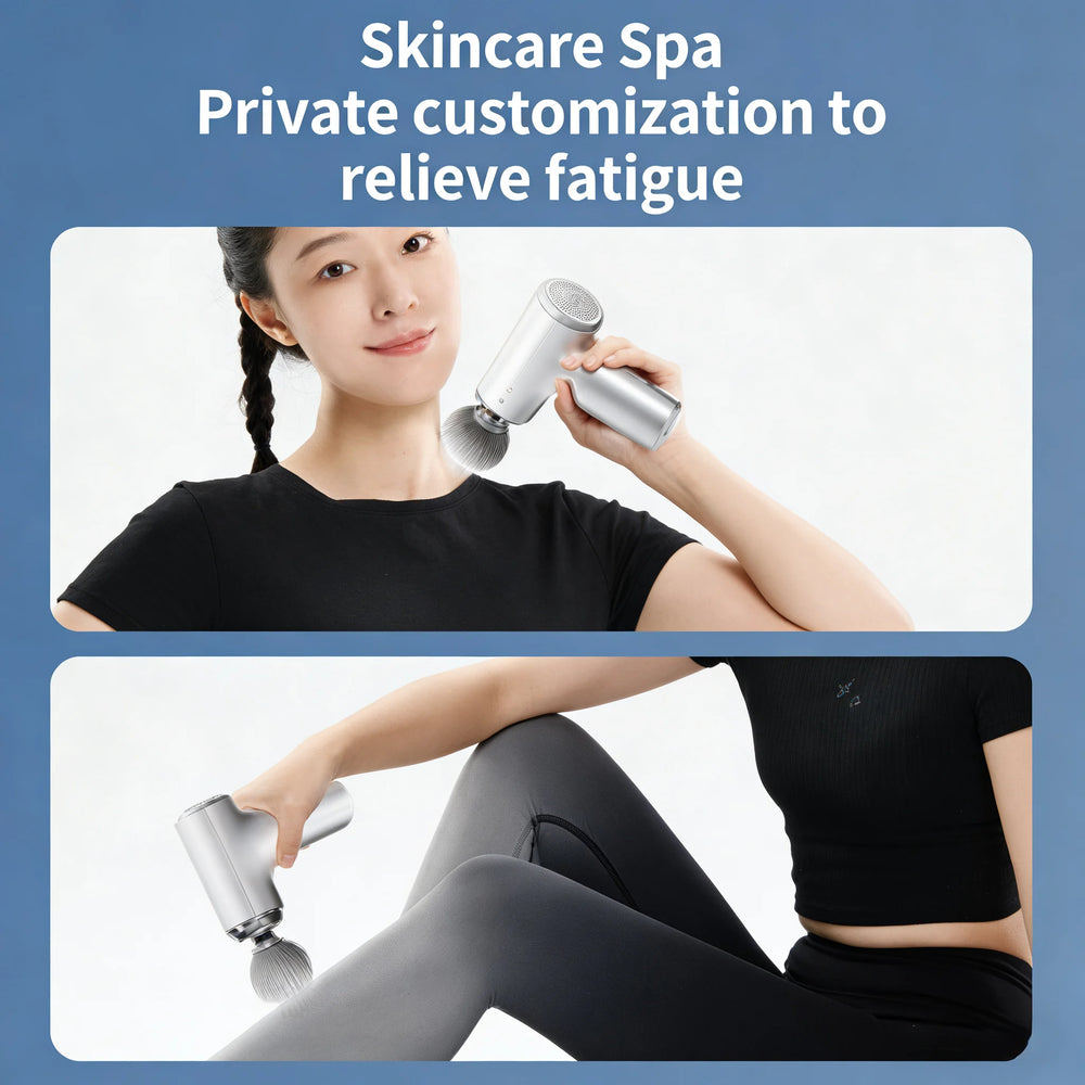 Portable Percussion Massage Gun with 4 Heads & LED Display