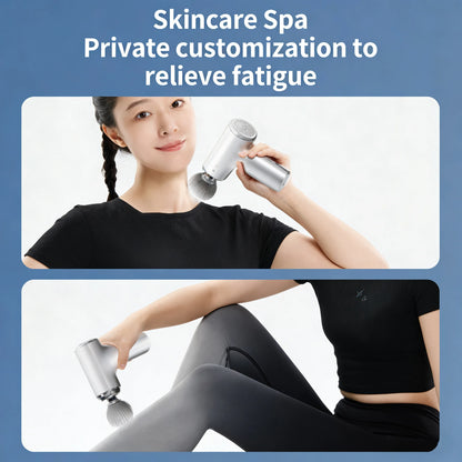 Portable Percussion Massage Gun with 4 Heads & LED Display