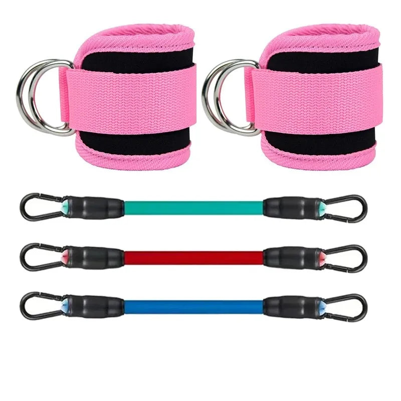 Ankle Strap Resistance Band Set for Lower-Body Training