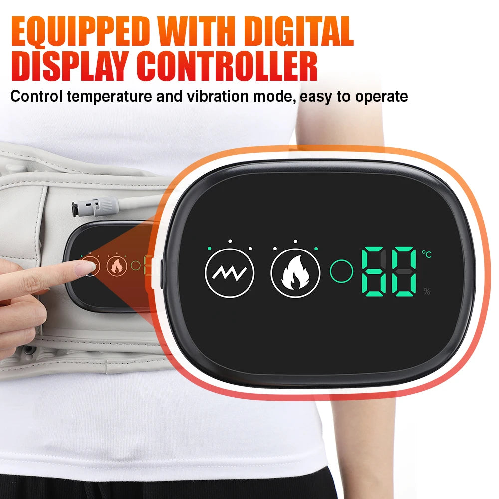 Rechargeable Heated Lumbar Support & Massage Belt