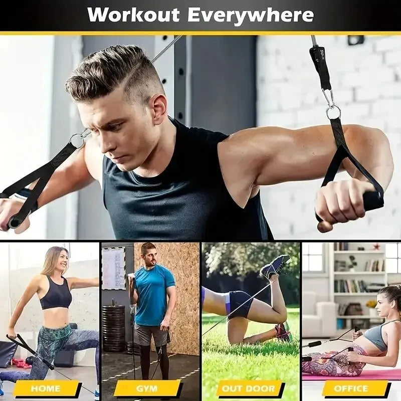 11-Piece Resistance Band Set for Home & Gym Workouts