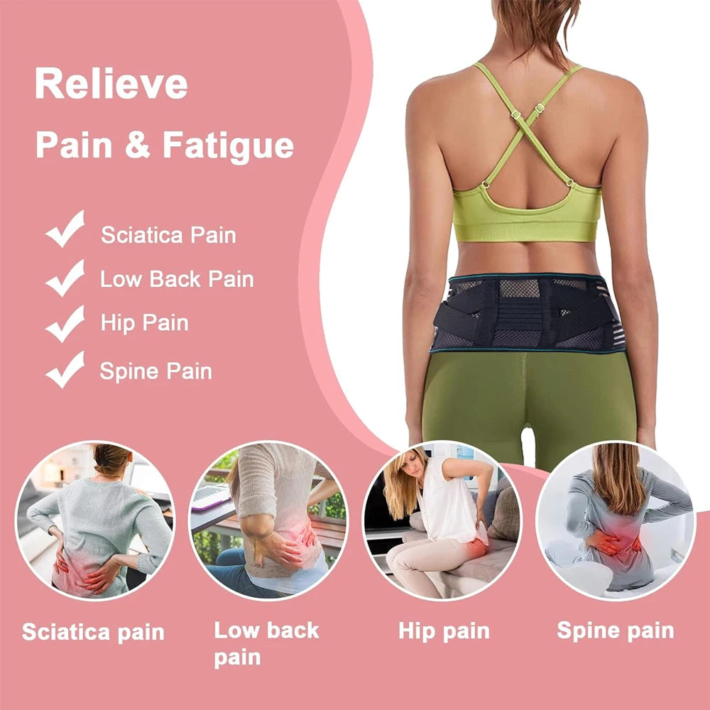 Valour Fit adjustable lower back support belt with four steel stays, designed for lumbar and back support.