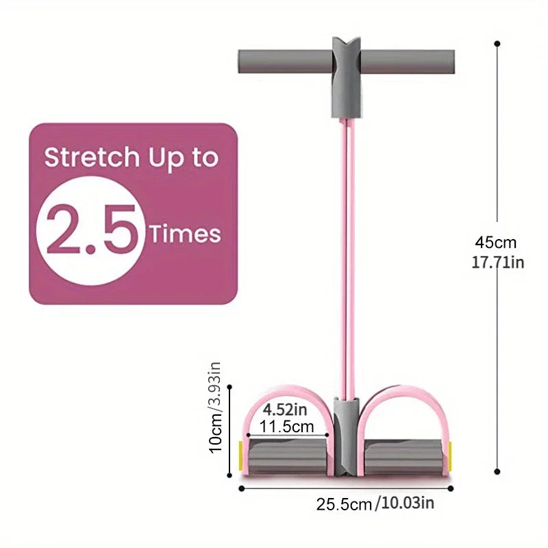 Adjustable Foot Pedal Resistance Band for Full-Body Workouts