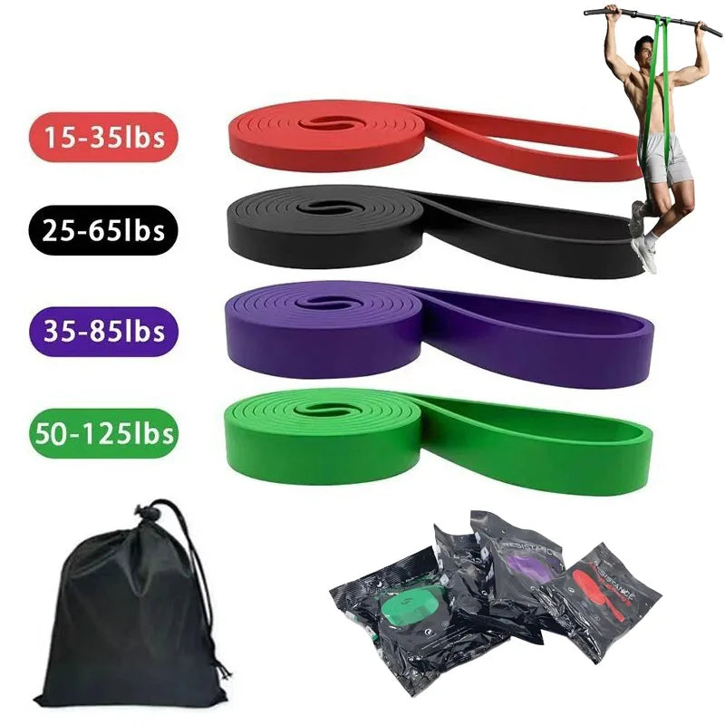 4-Piece Pull-Up Assistance Resistance Band Set
