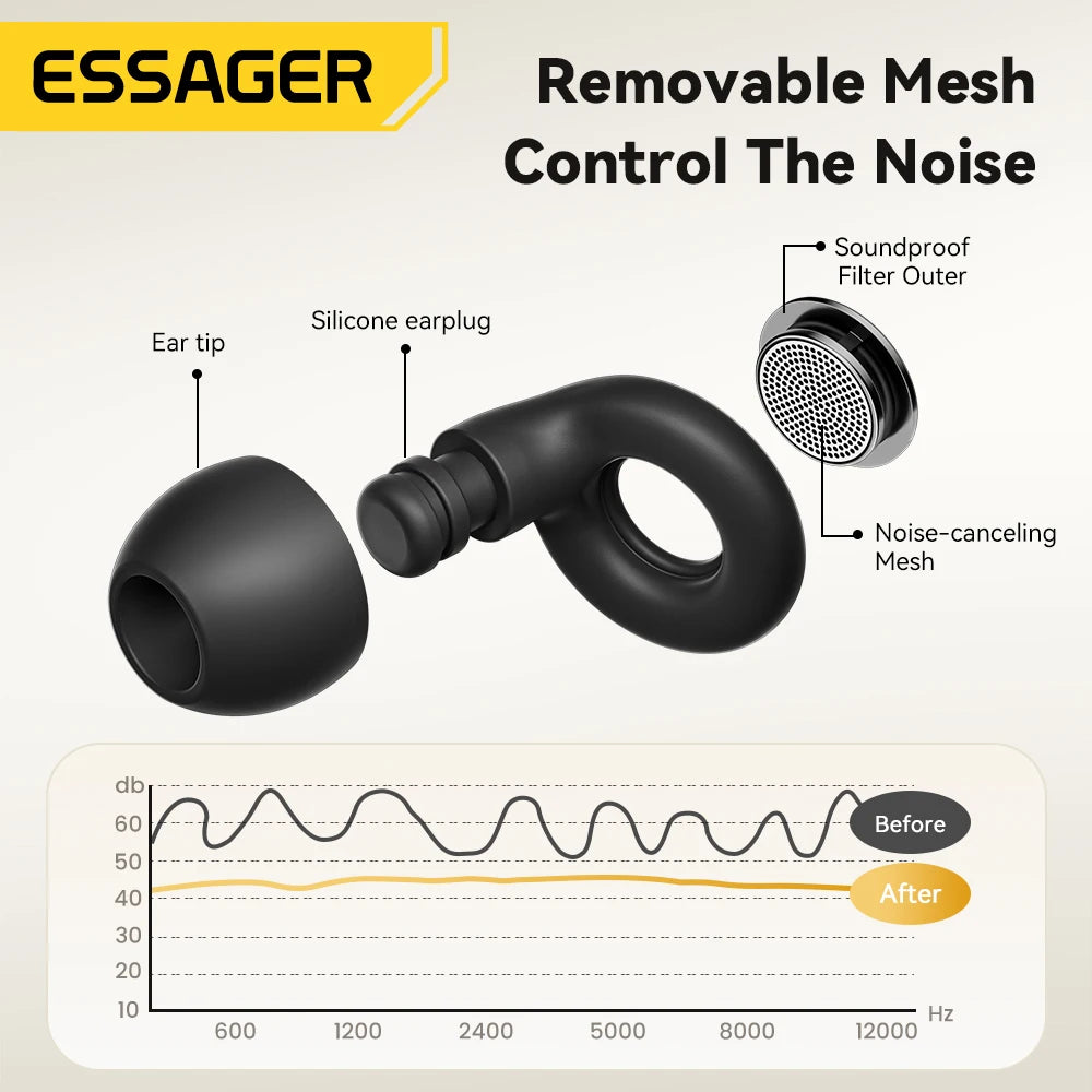 Soft silicone earplugs by Valour Fit for sleep, study, and travel, shown in a close-up image with smooth, flexible design