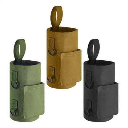 Valour Fit magnetic water bottle carrier bag designed for gym and outdoor hydration, featuring a convenient carrying strap and compact design.