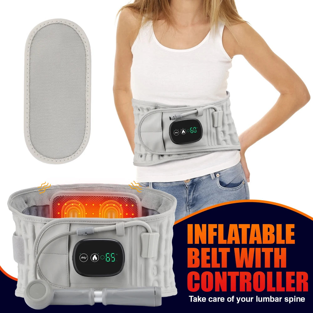 Rechargeable Heated Lumbar Support & Massage Belt