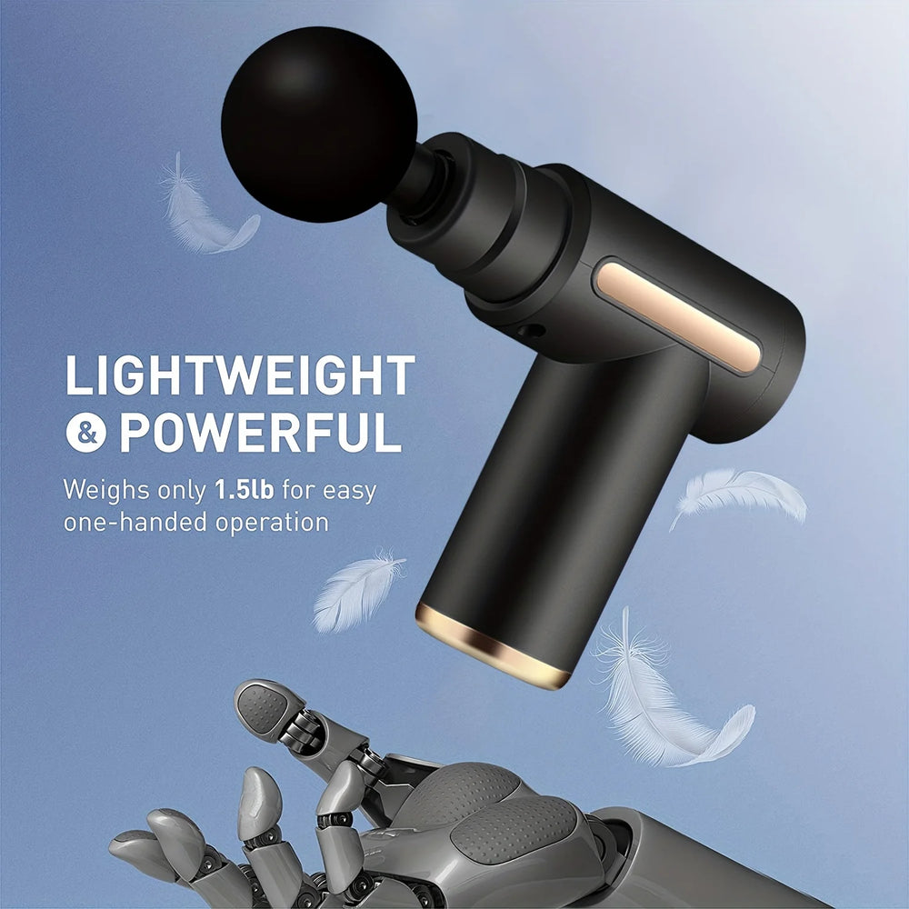 Percussion Massage Gun with Up to 30 Intensity Levels