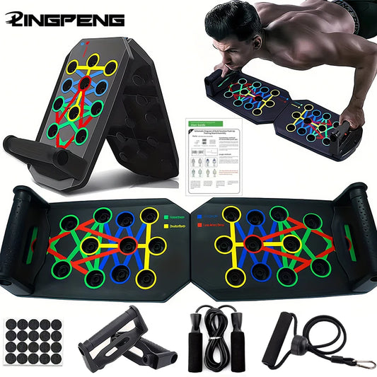 Portable Push-Up Board Set for Chest, Arms & Core Training