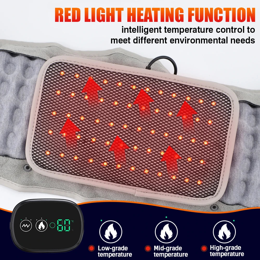 Rechargeable Heated Lumbar Support & Massage Belt