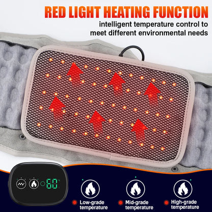 Rechargeable Heated Lumbar Support & Massage Belt