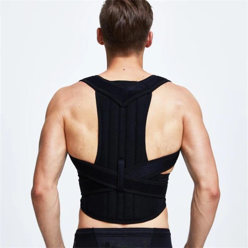 Adjustable Back & Lumbar Posture Support Brace