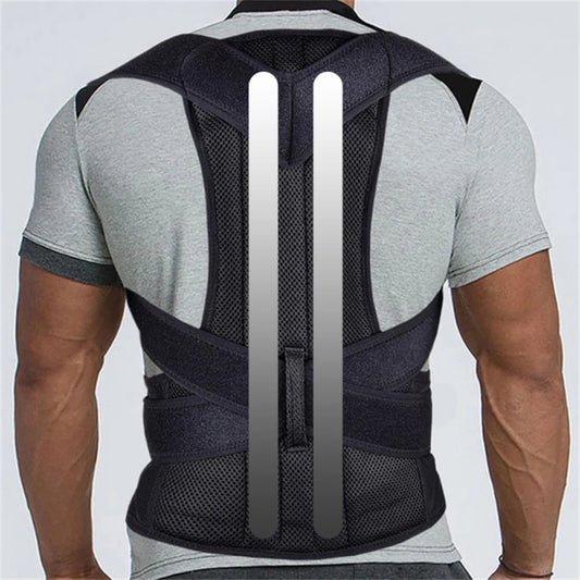 Adjustable Back & Lumbar Posture Support Brace