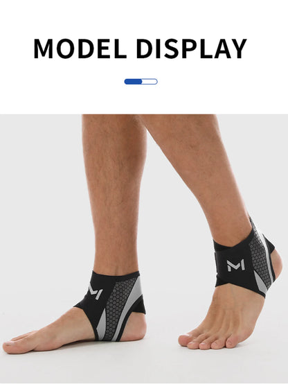 Valour Fit adjustable ankle compression support sleeve with open heel design for stability and ankle pain relief.