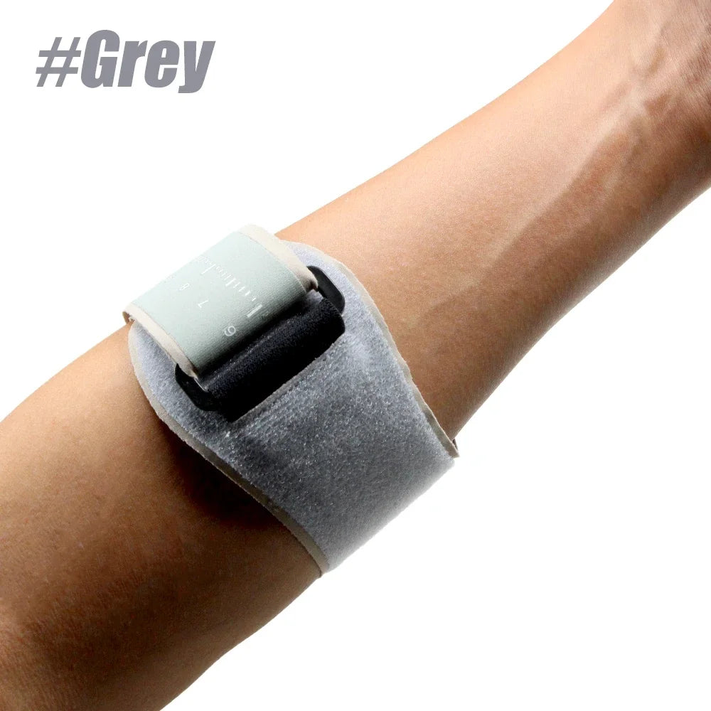Valour Fit compression elbow support sleeve for sports, shown in black, designed to provide stability and pain relief during activity.