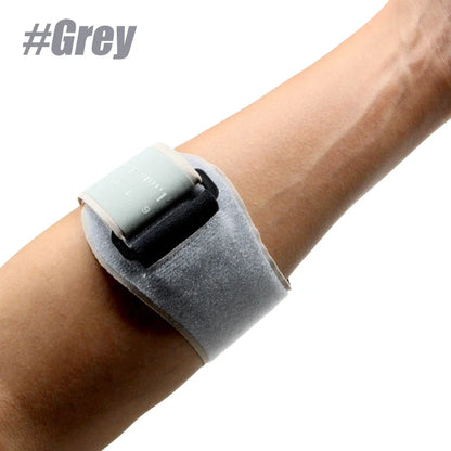 Valour Fit compression elbow support sleeve for sports, shown in black, designed to provide stability and pain relief during activity.