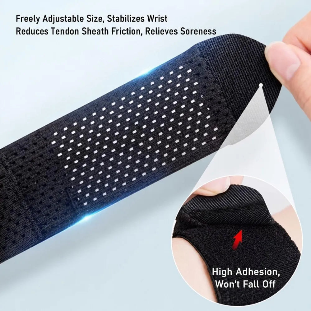 Valour Fit 2-piece adjustable wrist support straps for added stability and support during workouts or heavy lifting.