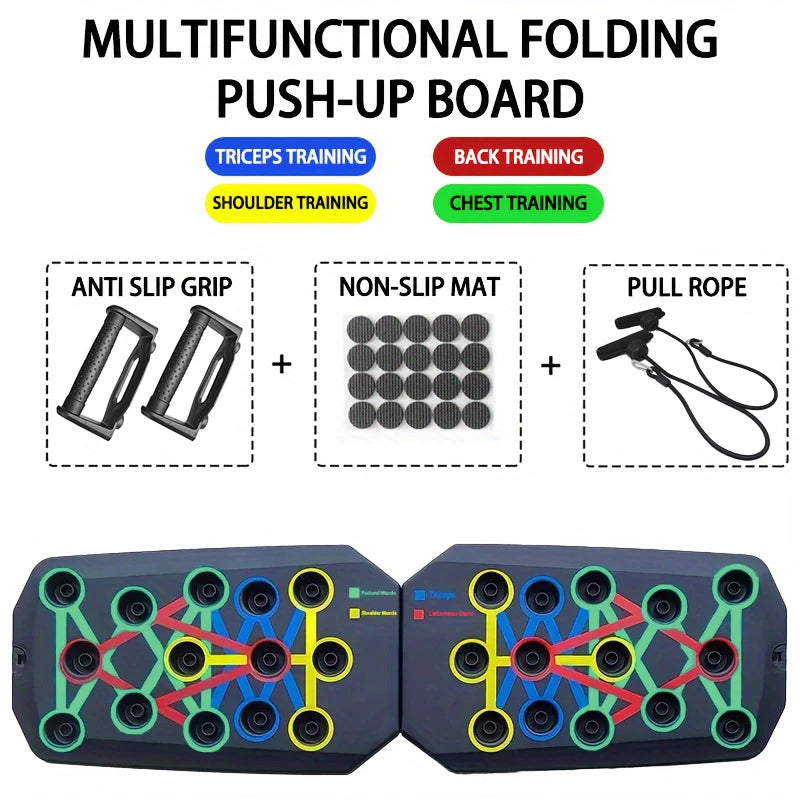 Portable Push-Up Board Set for Chest, Arms & Core Training