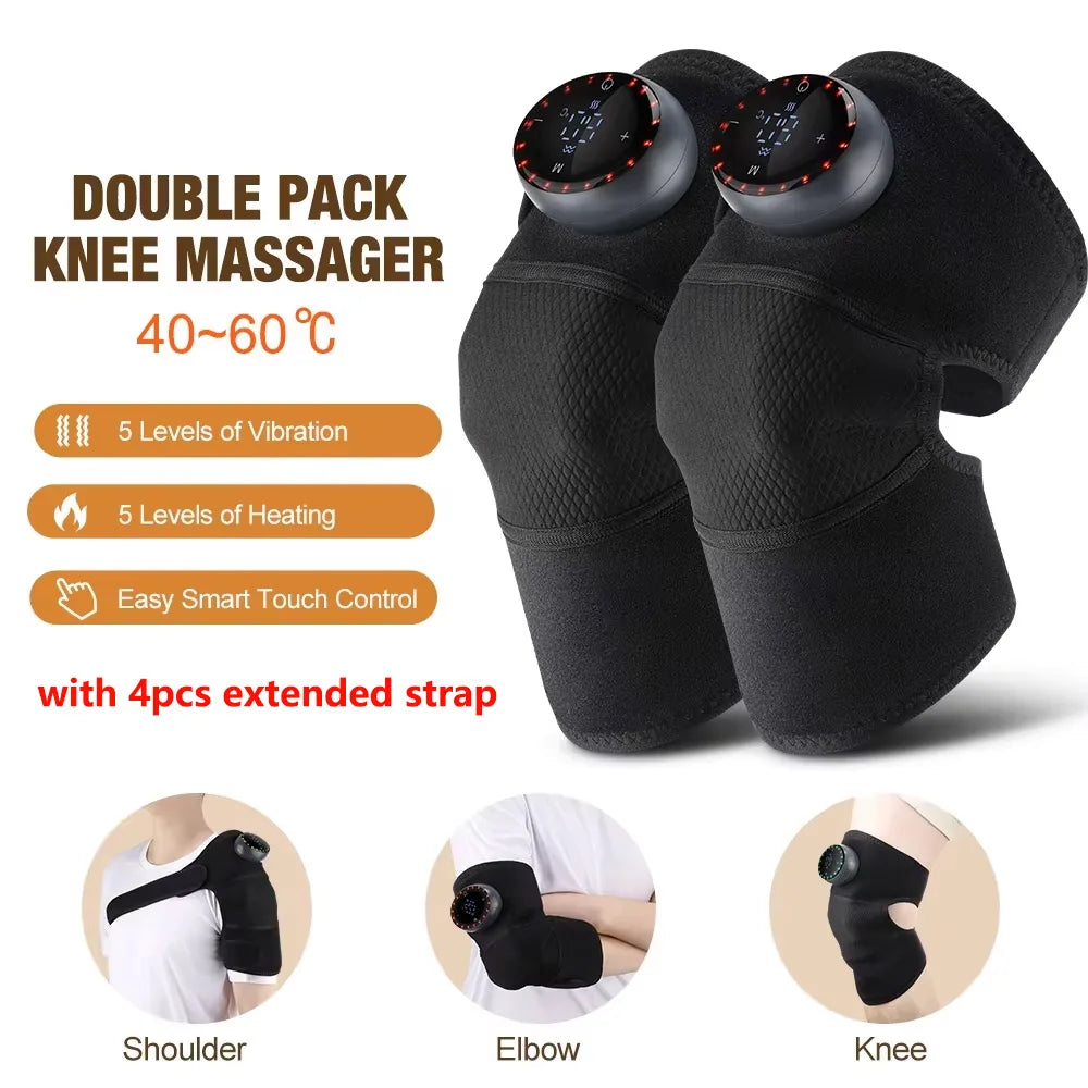 Heated Vibration Knee Support Pad for Recovery & Relaxation