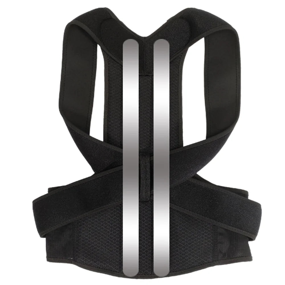 Adjustable Back & Lumbar Posture Support Brace