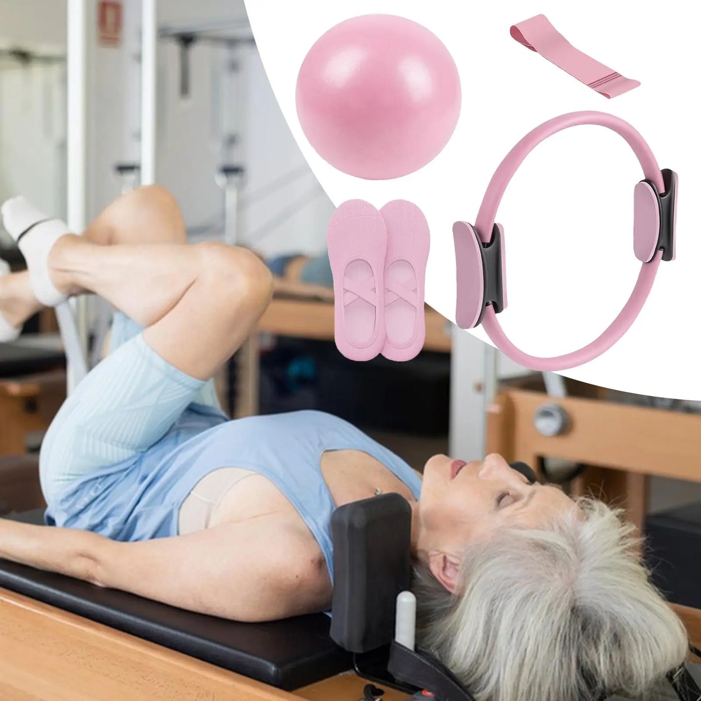 Pilates Ball & Ring Resistance Set for Home Workouts