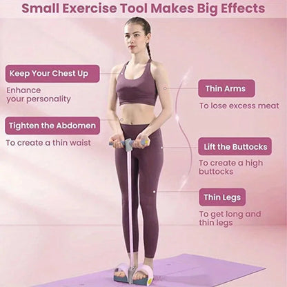 Adjustable Foot Pedal Resistance Band for Full-Body Workouts