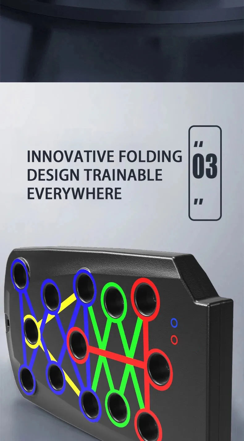 Portable Push-Up Board Set for Chest, Arms & Core Training