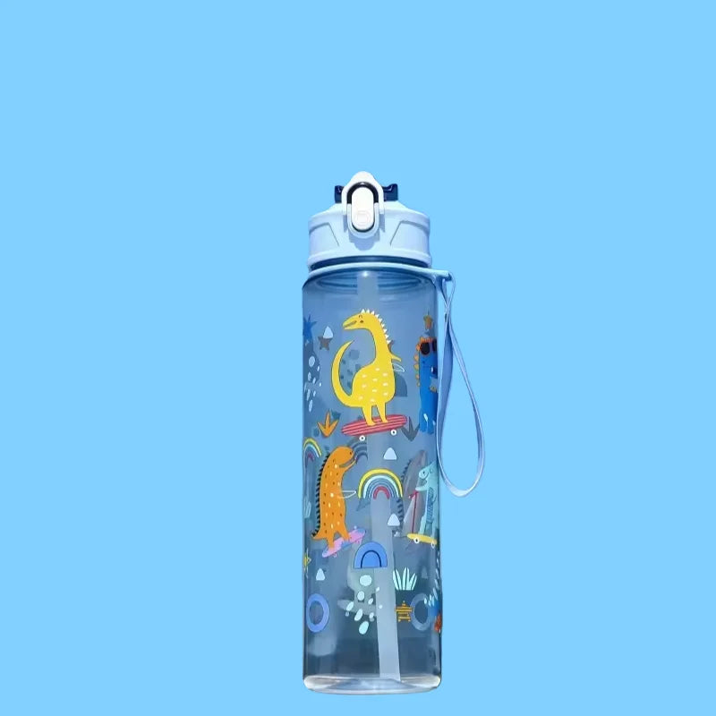Valour Fit 800ml motivational sports water bottle with time marker, clear plastic design and ergonomic lid for hydration.