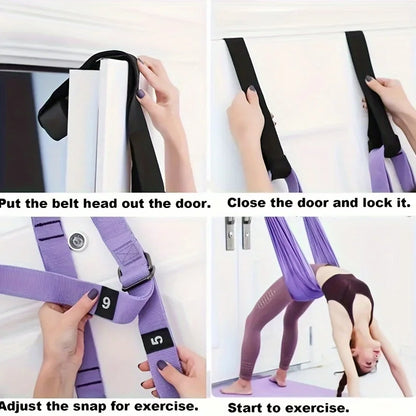 Adjustable Yoga Stretch Strap for Flexibility & Mobility