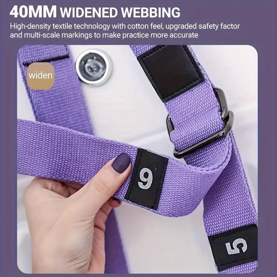 Adjustable Yoga Stretch Strap for Flexibility & Mobility