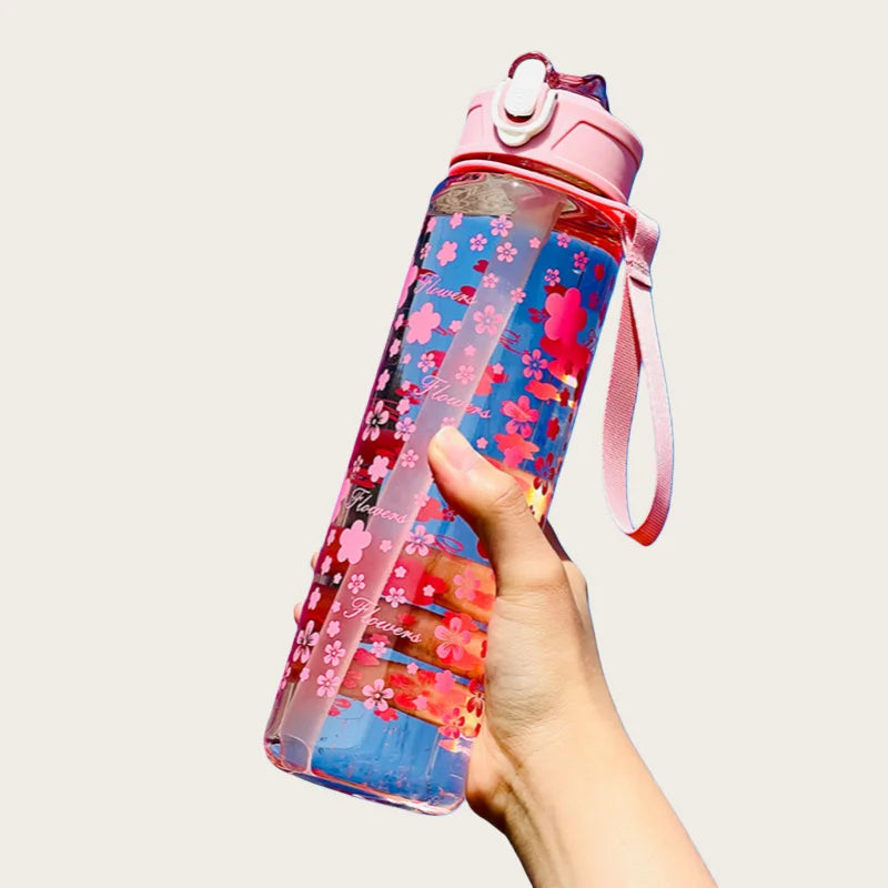 800ml Motivational Water Bottle with Time Marker – Premium