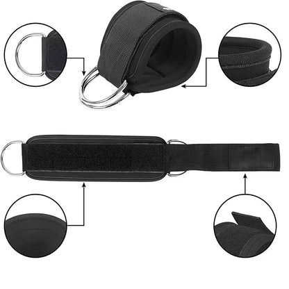 Ankle Strap Resistance Band Set for Lower-Body Training