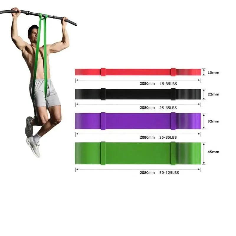 4-Piece Pull-Up Assistance Resistance Band Set