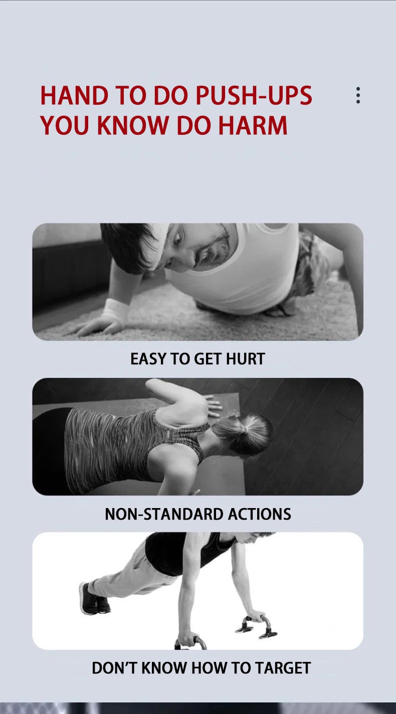Portable Push-Up Board Set for Chest, Arms & Core Training
