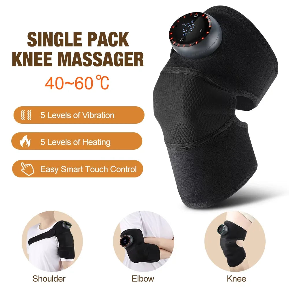 Heated Vibration Knee Support Pad for Recovery & Relaxation