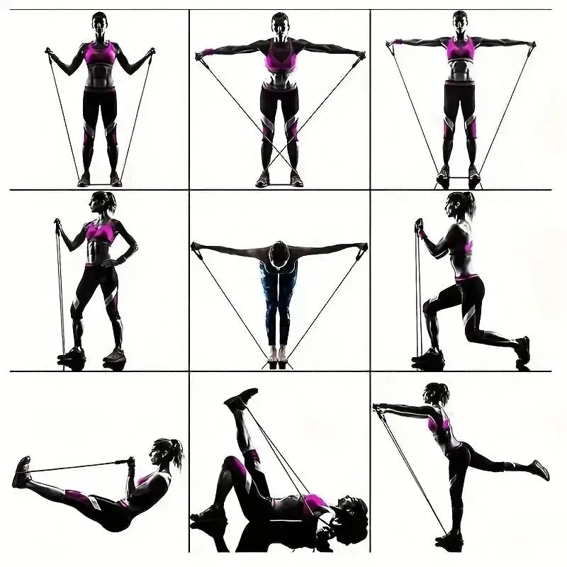 11-Piece Resistance Band Set for Home & Gym Workouts