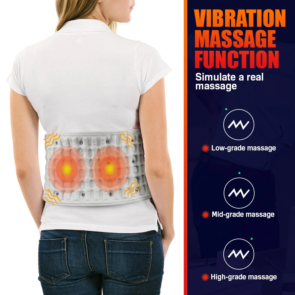 Rechargeable Heated Lumbar Support & Massage Belt