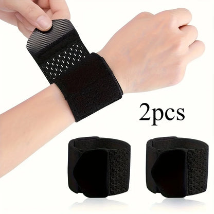 Valour Fit 2-piece adjustable wrist support straps for wrist stabilization and comfort during workouts.