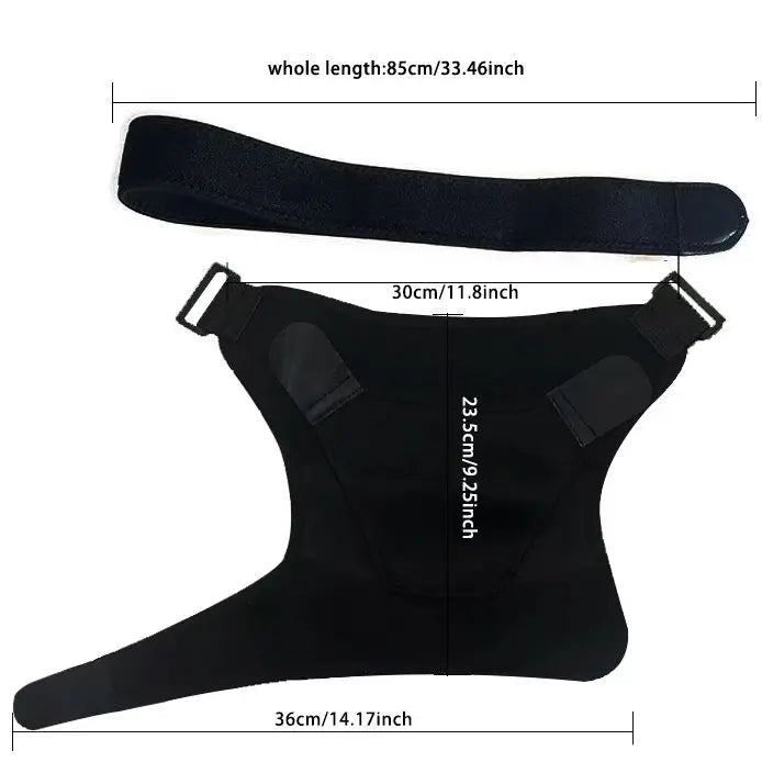 Valour Fit shoulder support brace with adjustable straps designed for sports and training, providing stability and comfort.
