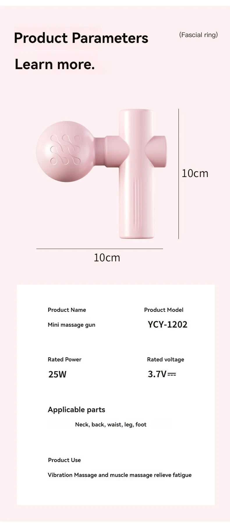 Mini USB Massage Gun for Muscle Recovery & Relaxation