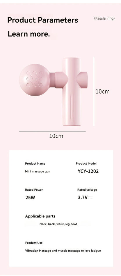 Mini USB Massage Gun for Muscle Recovery & Relaxation